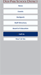 Mobile Screenshot of deerparkschools.org